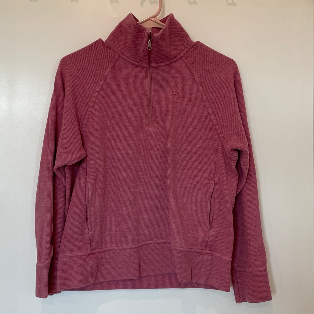 Nike Fuchsia Quarter-Zip Pullover xs